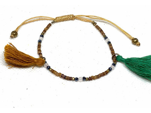 Pulsera Ajustable 16 Al 30 Cm Cristal Piedras Súper Moder 0