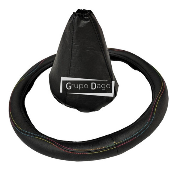 W - Gol Cubre Volante + Cubre Palanca Símil Cuero Universal 0