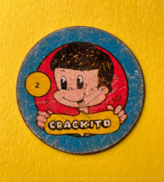 Figurita De Chapa. Álbum Chapitas. Uruguay.  Nº 2 Crackito 0 Figurita De Chapa. Álbum Chapitas. Uruguay.  Nº 2 Crackito 0