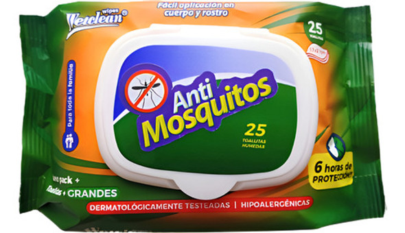 Wetclean Toallitas Húmedas Antimosquito X 25 0