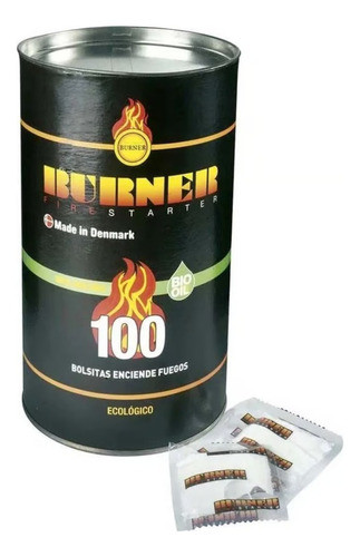 Iniciador De Fuego 100 Unidades Burner Ecologico 1