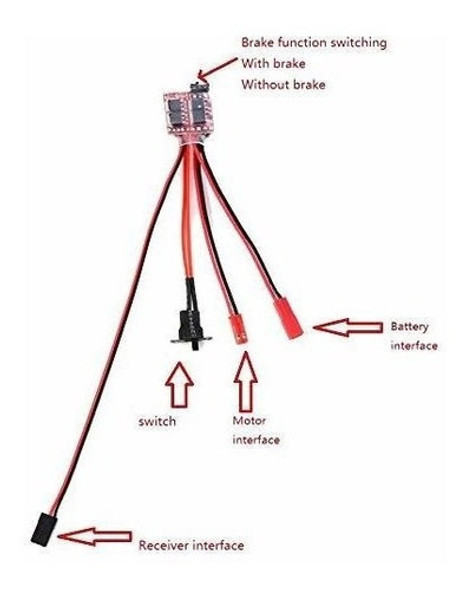 Controlador De Velocidad Esc Rc 20a Voltaje 3,0 V - 9,4 V 1