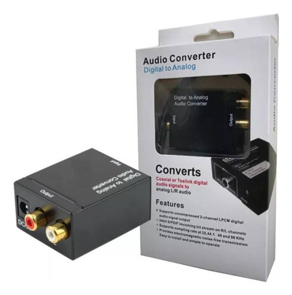 Convertidor Audio Digital Analogico Rca Cable Optico Belgran 1