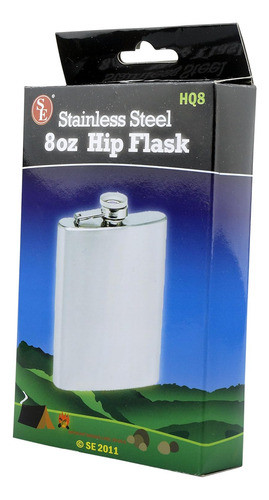 Se Hq8 Petaca Acero Inoxidable 8 Onzas 1
