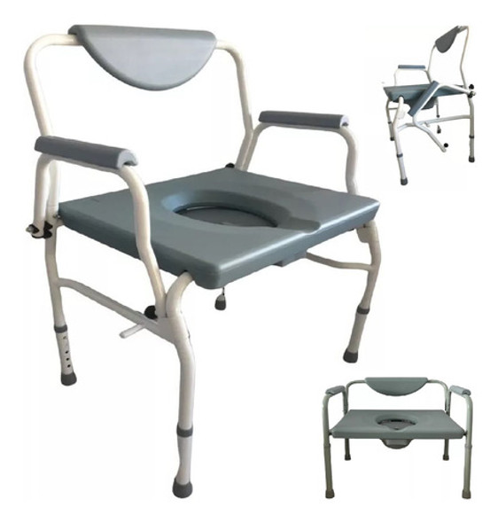 Silla Water Eleva Inodoro Ducha Ancha Doble Hasta 250k 0