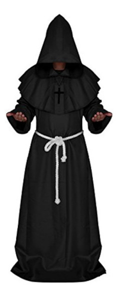 Bata De Monje Medieval Para Disfraz De Halloween O 0 Bata De Monje Medieval Para Disfraz De Halloween O 0