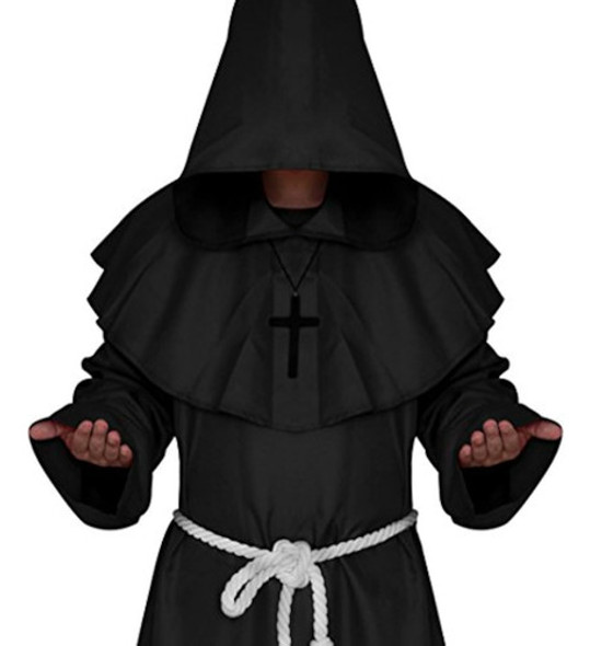 Bata De Monje Medieval Para Disfraz De Halloween O 1 Bata De Monje Medieval Para Disfraz De Halloween O 1