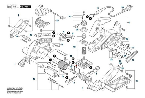 Soporte Pie Base Para Cepilladora Skil 1555 Original 1