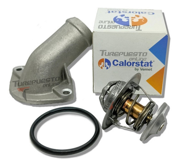 Termostato + Codo Vw Senda / Gol / Saveiro  -no Trend- 1 Termostato + Codo Vw Senda / Gol / Saveiro  -no Trend- 1