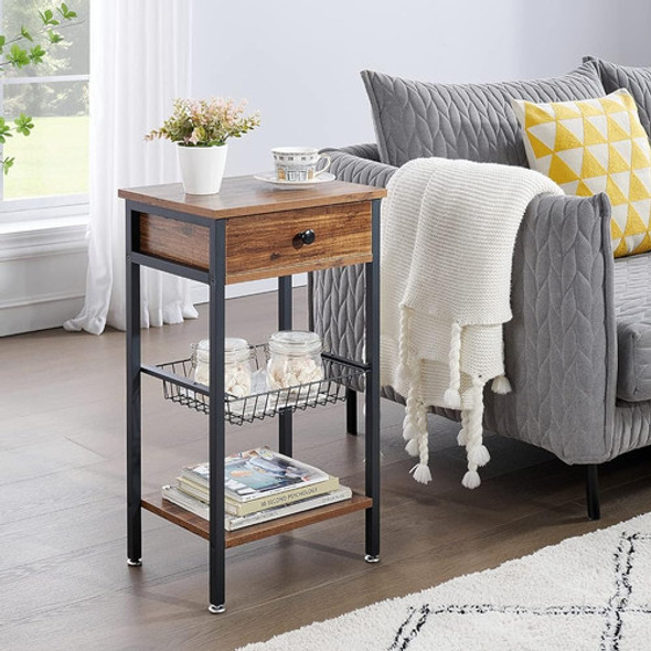 ~? Vecelo Mesa Lateral Versátil 27.6 Mesita De Noche Alta Co 1