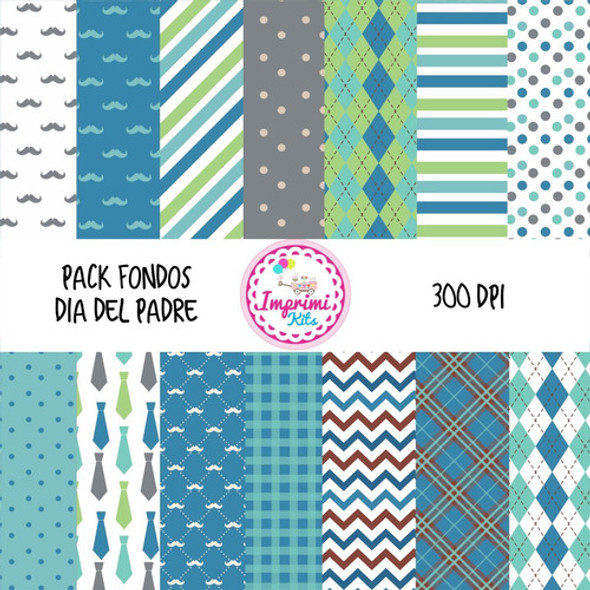 Kit Dia Del Padre Fondos Cliparts Imprimible #10 Imagenes 1