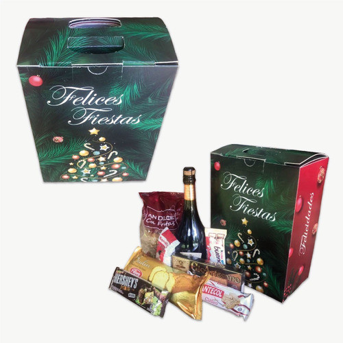 Cajas Navideñas Maletín Fiestas Muy Resistentes Pack X 50 Un 0