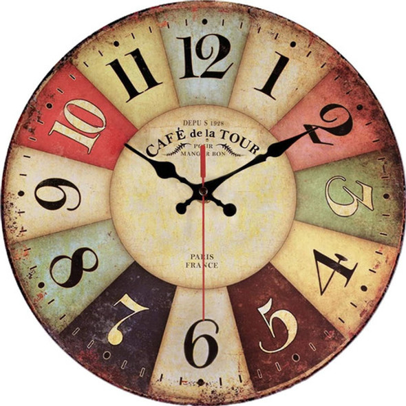 Reloj De Pared Retro De Madera De 12 Pulgadas De La Granja 0 Reloj De Pared Retro De Madera De 12 Pulgadas De La Granja 0