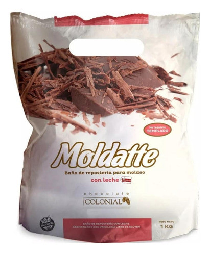 Chocolate Baño De Repostería Con Leche Sin Tacc Colonial 1kg 1