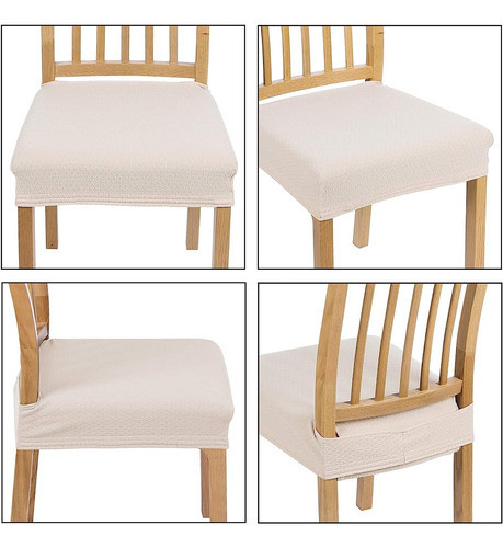 ~? Smiry Stretch Jacquard Chair Seat Covers Para Comedor, Ex 1