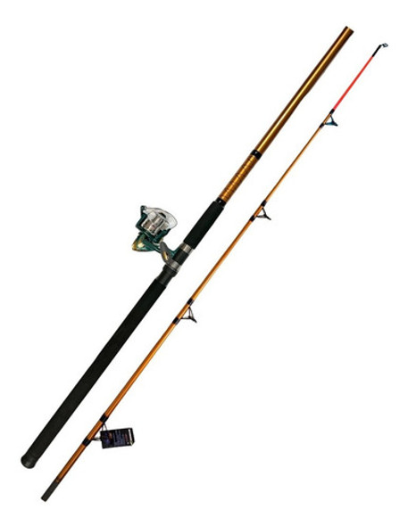 Combo Pesca Variada Mar -costa- Caña 3.60mt+reel Mystix 10bb 1
