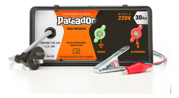 Electrificador Boyero Eléctrico Pateador 30km 220v 1