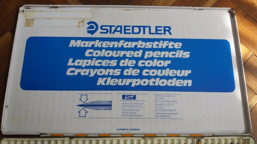 Antigua Caja Metálica 36 Lápices Colores Staedler - Germany 1
