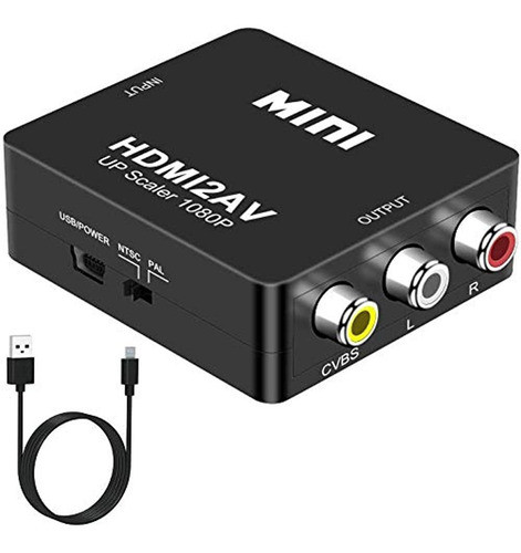 Hdmi A Rca, Digitnow 1080p Mini Hdmi A Analogico Av 3rca Cv 0
