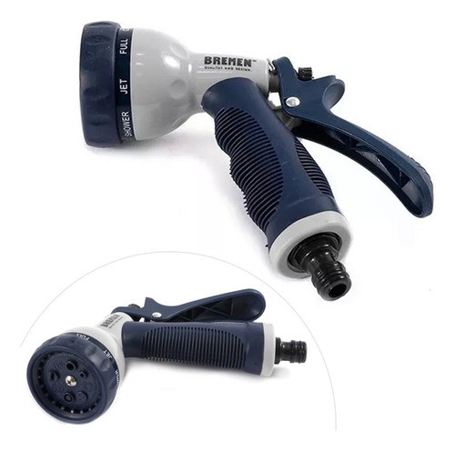 Pistola De Riego Ajustable 8 Posiciones Encast 1/2 PuLG Abs 0