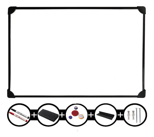 Pizarra Blanca 40x60 Magnetica + Marcadores + Imanes 0
