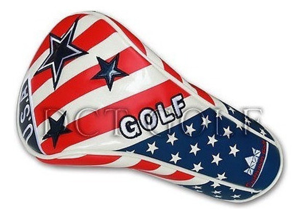 Nuevo Usa Bandera Golf Estrellas Driver Madera Cubierta Fund 1