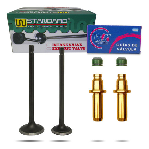 Kit Valvulas + Guías Bronce De Moto Honda Storm / Cg 125 X2 0