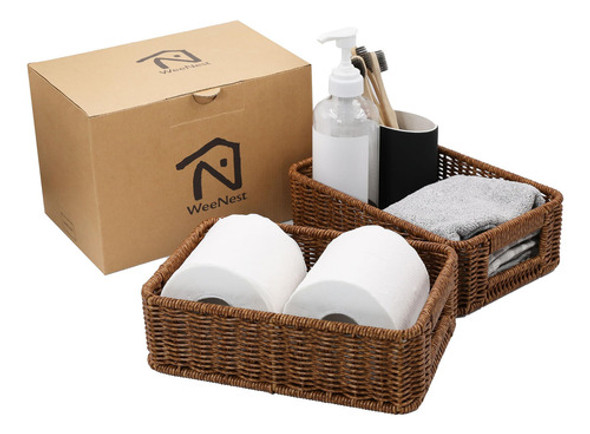 Weenest Cestas Para Organizar, Cesta De Mimbre Pequena, Cest 0