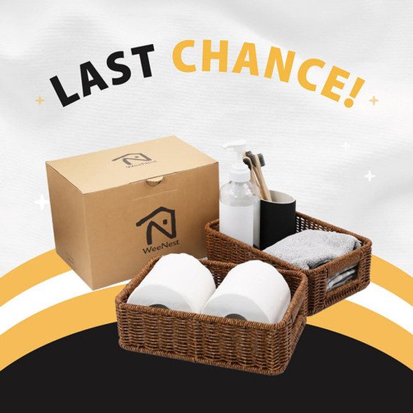 Weenest Cestas Para Organizar, Cesta De Mimbre Pequena, Cest 1