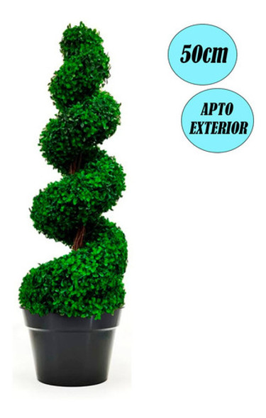 Planta Topiaria Artificial Espiral Tirabuzon Grande 1