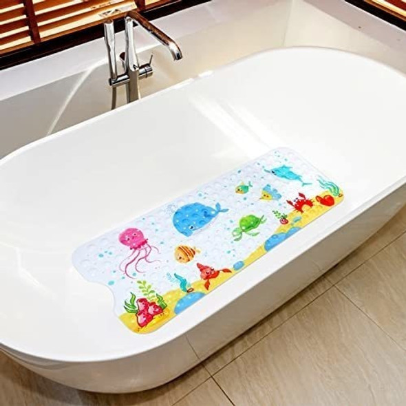 Alfombra Antideslizante Para Bañera Infantil 100x40cm - Izq 1