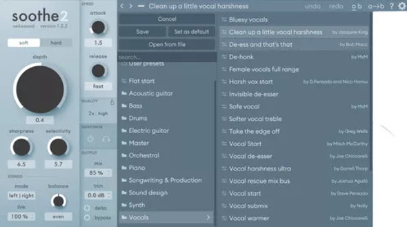 Oeksound Soothe 2 Vst Plugin Mezcla Produccion 0 Oeksound Soothe 2 Vst Plugin Mezcla Produccion 0