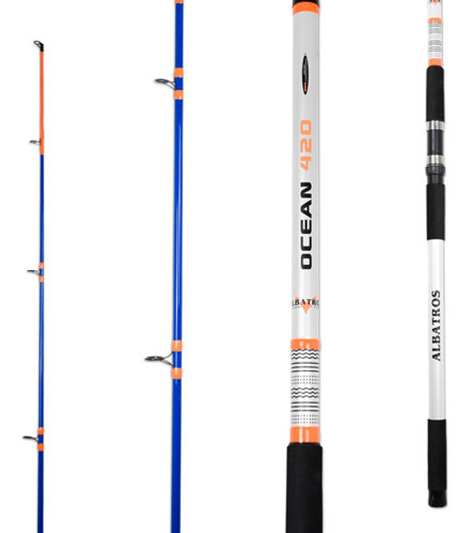 Caña De Lance Albatros Ocean 3,90m 3 Tramos 0