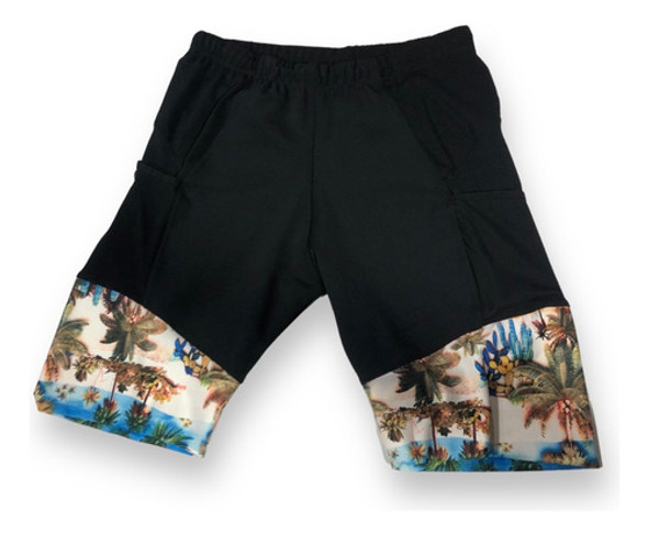 Calza Corta Unisex Ciclista Badana Triatlon Nufit Negro Tall 0