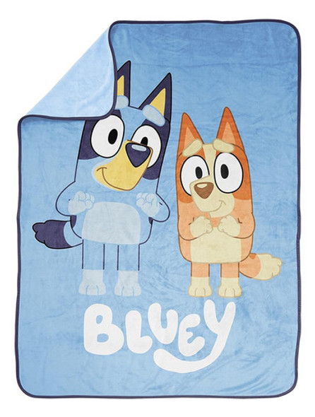 ~? Bluey Again Throw Blanket - Medidas 46 X 60 Pulgadas, Rop 1