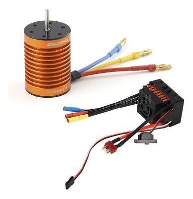 Ocday 10t 3930kv 4 Polos Brushless Motor Y Coche 60a Esc 1:1 1