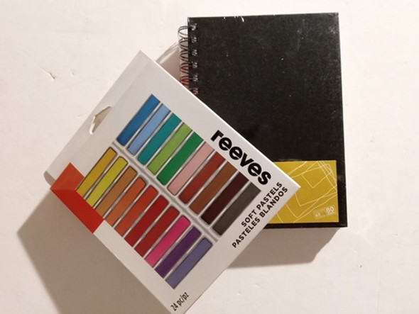 Set Tizas Pastel X 24 Unidades + Block A5 80 Hj 96 G Espiral 1 Set Tizas Pastel X 24 Unidades + Block A5 80 Hj 96 G Espiral 1