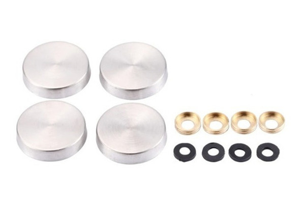 Embellecedor Tapa Tornillo Oculto 14mm Cromado X 12 Unid 0