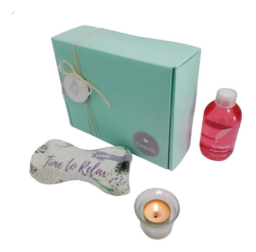Kit Aroma Caja Box Empresarial Spa Rosas Set Zen Relax N62 1