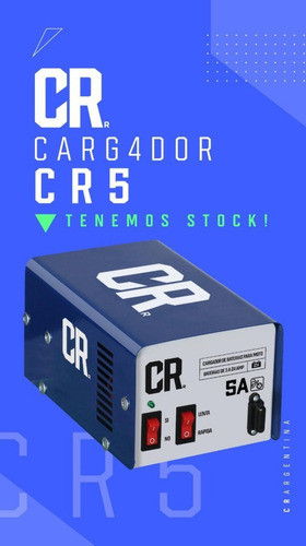 Cargador De Bateria Para Moto Cr 4 A 28a Selectora Nacional 1
