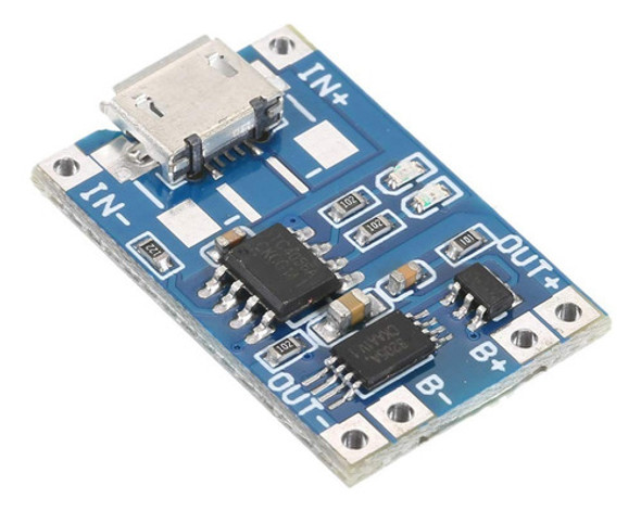 Modulo Carga Generico Tp4056-protect Micro Usb 3.7v 1a 18650 0 Modulo Carga Generico Tp4056-protect Micro Usb 3.7v 1a 18650 0