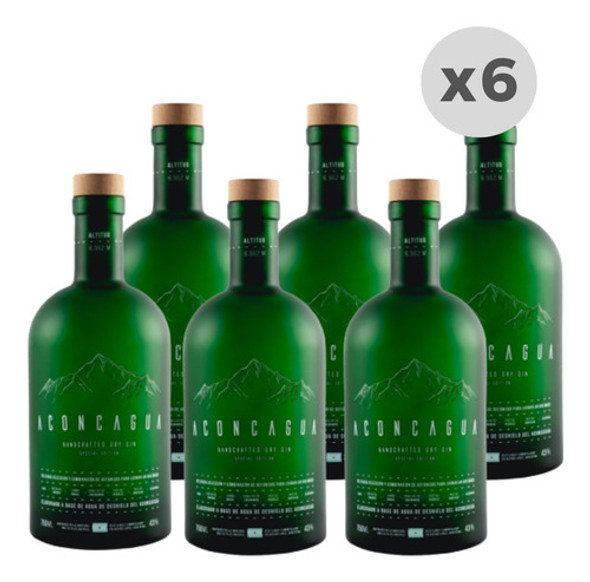 Gin Aconcagua Verde Lima & Lemongrass Botella 750ml X 6 Unid 0 Gin Aconcagua Verde Lima & Lemongrass Botella 750ml X 6 Unid 0