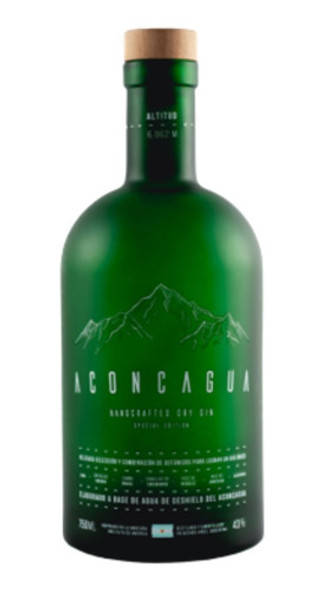 Gin Aconcagua Verde Lima & Lemongrass Botella 750ml X 6 Unid 1 Gin Aconcagua Verde Lima & Lemongrass Botella 750ml X 6 Unid 1