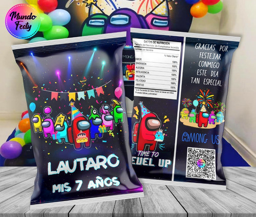 Bolsitas Chip Bag Among Us X 10 Envió Gratis 1