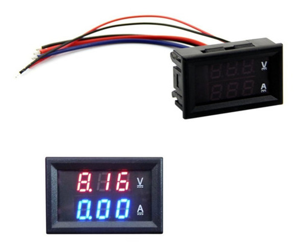 Modulo Voltimetro 0-100 Vcc Amperimetro 0-10 A 3 Digitos 0 Modulo Voltimetro 0-100 Vcc Amperimetro 0-10 A 3 Digitos 0