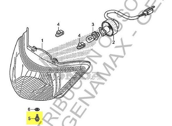 Tornillo Optica Biz 125 Origina Honda Genamax 1 Tornillo Optica Biz 125 Origina Honda Genamax 1