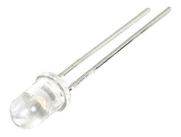 Diodos Led Blancos 5 Mm Redondos Alto Brillo X 10 Unidad 0