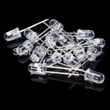 Diodos Led Blancos 5 Mm Redondos Alto Brillo X 10 Unidad 1