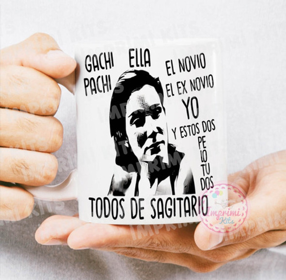 Diseño Tana Ferro Taza Gachi Pachi Sagitario Sublimar 1