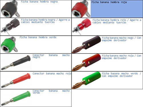 Pack 20x Ficha Banana Hembra Roja-p 1